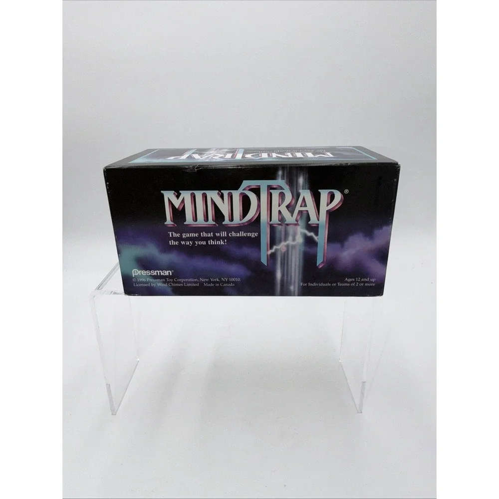Mindtrap Board Game 1996 Pressman Puzzles Mysteries Open Complete‎